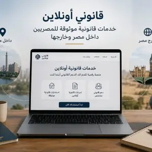 استشارة قانونية أو خدمة قانونية مرتبطة بمصر من مكانك