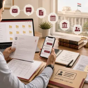 عامل يجمع مستندات ورسائل لإثبات علاقة العمل بدون عقد أو تأمين في مصر